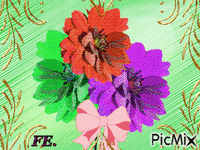 Színváltó virágok! - GIF animado gratis
