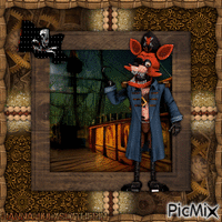 #Foxy the Pirate Captain# - Gratis animeret GIF