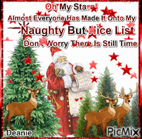 Santa Checking His List κινούμενο GIF