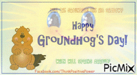Happy Groundhogs Day geanimeerde GIF