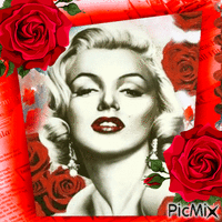 Marilyn Monroe анимиран GIF