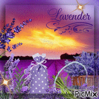 Lavendel animovaný GIF