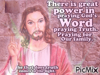 he that does truth - GIF animado gratis