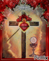 Cruz Corazón de Jesús - Бесплатный анимированный гифка