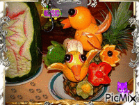 Légumes et fruits - GIF animasi gratis