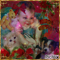 Baby's First Christmas....Elaine. 动画 GIF