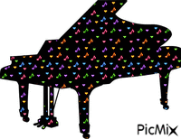 Piano - GIF animé gratuit