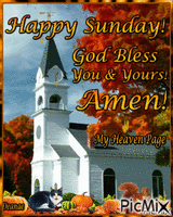 Happy Sunday!God Bless You & Yours! Amen! - 免费动画 GIF