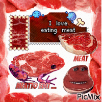 meat GIF animé