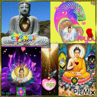 Budha bless animált GIF