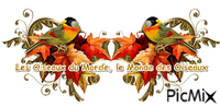 bannière oiseaux - Nemokamas animacinis gif