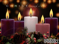 Advent Candle Last - Безплатен анимиран GIF