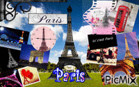 Paris dans toute sa couleur ! geanimeerde GIF