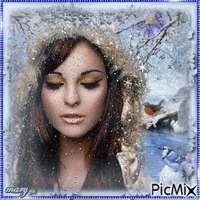 Winter women - Δωρεάν κινούμενο GIF