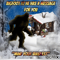 bigfoot animuotas GIF
