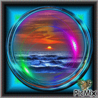 Sea Sunset Animated GIF