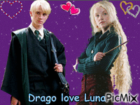 Drago love Luna GIF animata