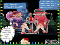 Feliz Navidad Hermanita - GIF animé gratuit