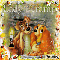 lady & the tramp - Ilmainen animoitu GIF