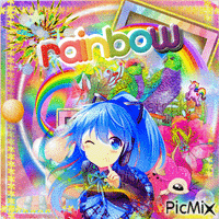 Rainbow Manga~ - GIF animé gratuit