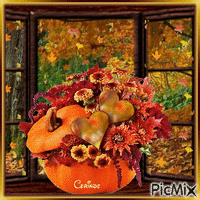Bouquet d'automne - GIF animado grátis