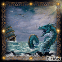 Le Dragon des Mers geanimeerde GIF