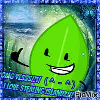 leafy loves stealing islands - Free animated GIF