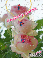 roses amitié - Безплатен анимиран GIF