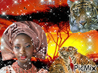 Black Beauty ma création a partager sylvie - GIF animé gratuit