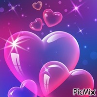 Les bulles de cœurs - GIF animate gratis