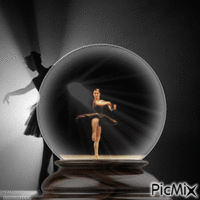 Ballett mit schwarzem Tutu - GIF animasi gratis