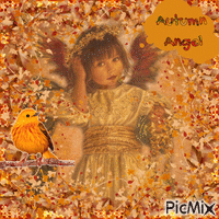 Autumn Angel - GIF animate gratis