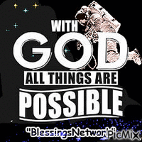 With God all things are possible GIF animé