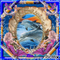 ce kdo est pour tout ceux qui aimer les dauphins et sirenes ♥♥♥ анимиран GIF