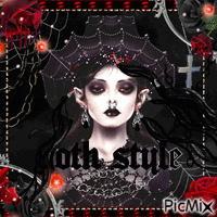 goth woman - Bezmaksas animēts GIF