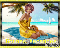 Bonnes Vacances - Бесплатный анимированный гифка