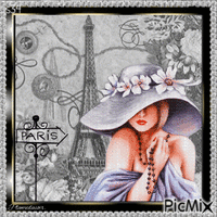 La femme et Paris.