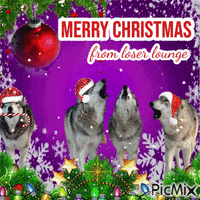 Merry Xmas from loser lounge pack! Animated GIF