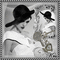 femme glamour avec chapeau ❤️🌼⭐ - Бесплатный анимированный гифка