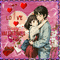 Saint Valentin en Manga - GIF animé gratuit