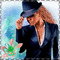 Femme avec chapeau - GIF animasi gratis