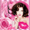 Concours..Femme et ses accessoires tout en rose - GIF animé gratuit