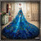 robe bleu - GIF animado grátis