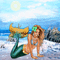 Mermaid Chelsea on sparkling beach