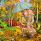 Good Morning Autumn Couple - GIF animé gratuit