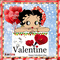 Happy valentine's day! from betty boop - Δωρεάν κινούμενο GIF