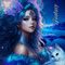 blue fantasy - GIF animé gratuit