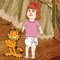 Elizabeth and Garfield (my 2,575th PicMix) - png gratis
