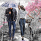 Rencontre sous la pluie - Ücretsiz animasyonlu GIF