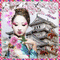 geisha  in pink Green  shades - Contest - Free animated GIF
